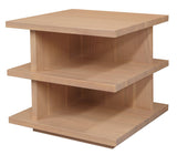 Hudson Oversized Square Side Table (Natural) - Side View
