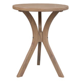 Gatsby Round Side Table - Large (Natural) - Side View