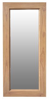 Manhattan Solid Timber Frame Standing Mirror - Nautral - Front View