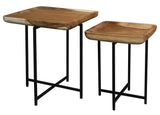 Leon Tray Nesting Table (Natural) - Front View