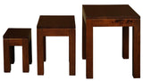 Amsterdam Nest of Table Set of 3 (Mahogany) - Side View