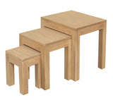 Amsterdam Nest of Table (Natural) - Top-Down View