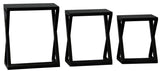 Manhattan Nest of Tables - Set of 3 (Black) - Rear View