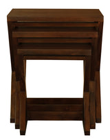 Manhattan Nest of Tables - Set of 3 (Mahogany) - Front View