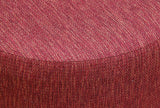 Manhattan Round Ottoman (Cherry Red) - Front View