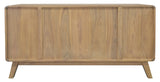 Providence 2 Door 4 Drawer Sideboard (Natural) - 45-Degree Angle