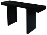 Brentwood Solid Timber Console Table (Black) - Front View