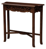 Jepara Carved Sofa Table (Mahogany) - Front View