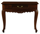 Jepara 1 Drawer Carved Sofa/Hall Table (Mahogany)