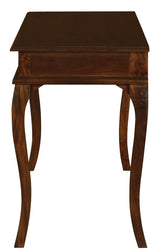Queen Ann 1 Drawer Sofa Table (Mahogany) - Top-Down View