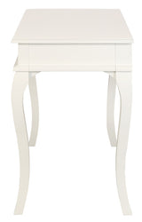 Queen Ann 1 Drawer Sofa Table (White) - Top-Down View