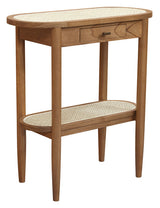Kelly 1 Drawer Hall Table (Almond) - Front View