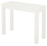 Amsterdam 1 Drawer Sofa Table (White) - Front View