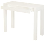 Amsterdam 1 Drawer Sofa Table (White) - Side View