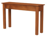 2 Drawer Straight Leg Sofa/Hall Table (Light Pecan) - Side View