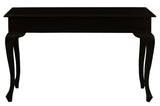 Queen Ann 2 Drawer Sofa Table (Chocolate) - 45-Degree Angle