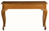 Queen Ann 2 Drawer Sofa Table (Light Pecan) - Side View