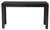 Amsterdam 2 Drawer Sofa Table (Chocolate) - Side View