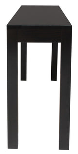 Amsterdam 2 Drawer Sofa Table (Chocolate) - Top-Down View
