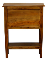Tasmania 3 Drawer Sofa Table - Light Pecan - Side View