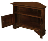 Tasmania 2 Door Corner TV Stand (Mahogany) - Front View