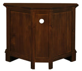 Tasmania 2 Door Corner TV Stand (Mahogany) - Top-Down View