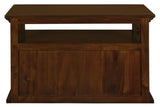 Tasmania 2 Door TV Stand (Mahogany) - 45-Degree Angle