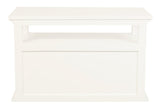 Tasmania 2 Door TV Stand (White) - Top-Down View