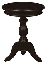 Milano Round Wine Table (Chocolate) - Front View
