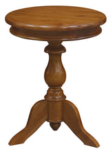 Milano Round Wine Table (Light Pecan) - Front View