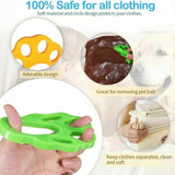 2Pcs Pet Hair Remover Floating Fur Catcher Laundry Lint Dog Cat Washing Machine - Rear View
