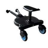 Baby Jogger Glider Board 2 in 1 Kid Stroller Board with Dismountable Seat AU blue wheel - Rear View