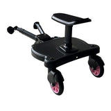 Baby Jogger Glider Board 2 in 1 Kid Stroller Board with Dismountable Seat AU pink wheel - Rear View