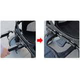 Stroller Step Board Toddler Buggys Wheel Standing Board Skateboard For Pram Kids Blue - Front View