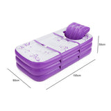 Folding Inflatable Bathtub Portable PVC Water Tub Place Room Adult Spa Bath Tub - Front View