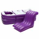 Folding Inflatable Bathtub Portable PVC Water Tub Place Room Adult Spa Bath Tub - Side View