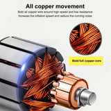 12V 150PSI Car Air Compressor Portable Tyre Deflator Inflator Pump 4WD Car Truck - Side View