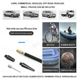 4WD Car Pump Truck 12V 150PSI Car Air Compressor Portable Tyre Deflator Inflator - 45-Degree Angle