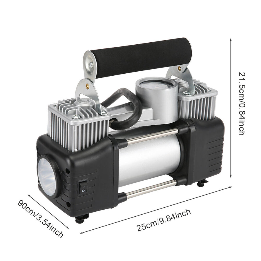 Car Air Compressor 12V 4WD Portable Tyre Inflator Deflator Truck Pump 150PSI