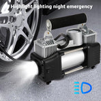 Car Air Compressor 12V 4WD Portable Tyre Inflator Deflator Truck Pump 150PSI