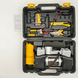 150PSI 12V Car Air Compressor Portable Tyre Deflator Inflator Pump 4WD Car Truck RED CASE - Side View