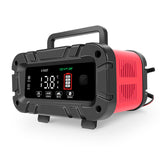 12V 20A/24V 10A Smart Car Battery Charger for Lead Acid LiFePo4 AGM Moto Battery - Side View