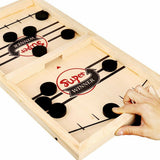 Fast Sling Puck Paced SlingPuck Winner Board Game Family Party Toys Chess Set - Low Angle