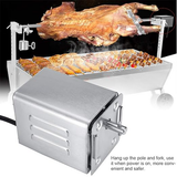 Electric BBQ Rotisserie Motor Spit Stainless Steel BBQ Campfire Motor AU Plug - Low Angle