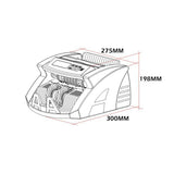 Australian currency notes Cash counter machine + Quantity digital display - 45-Degree Angle