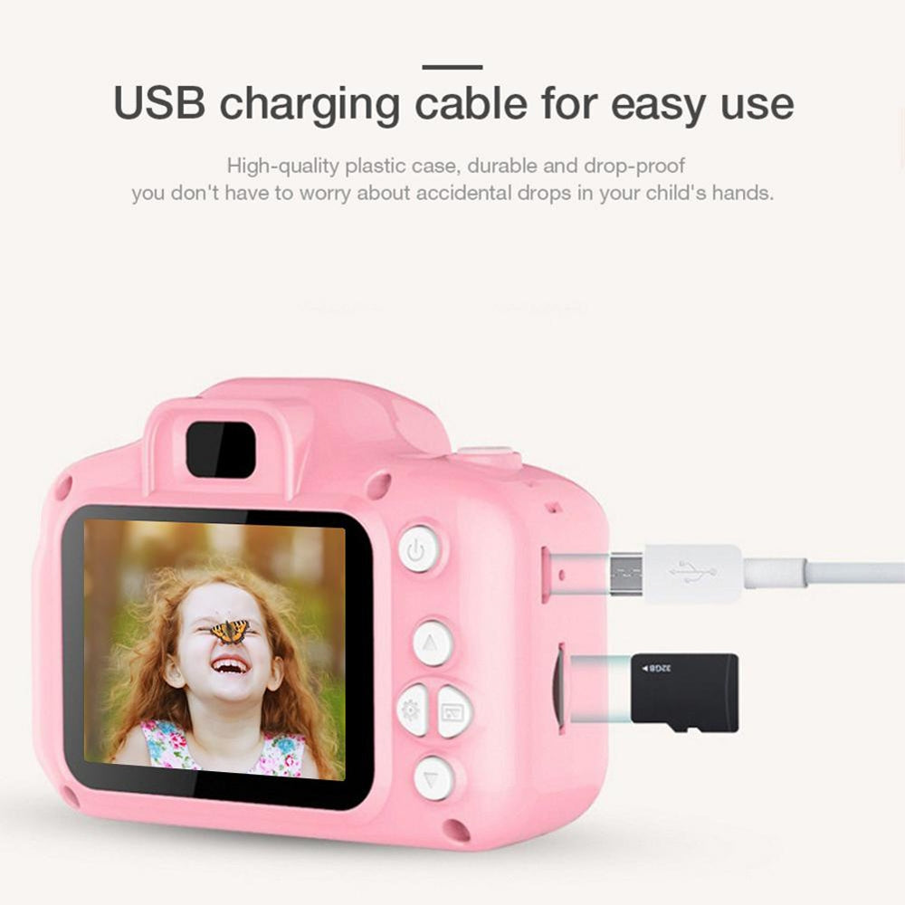 Mini Digital Children Camera Kids Camera 2.0 LCD Toy 32G Card HD