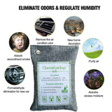 30PCS Air Purifying Bags Activated Bamboo Charcoal Freshener for Car Home Shoes 200g - 45-Degree Angle