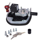 2PCS Black Central Locking T Handle Whale Tail Lock Folding Trailer Ute Canopy - Side View