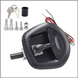 2PCS Black Central Locking T Handle Whale Tail Lock Folding Trailer Ute Canopy - Top-Down View