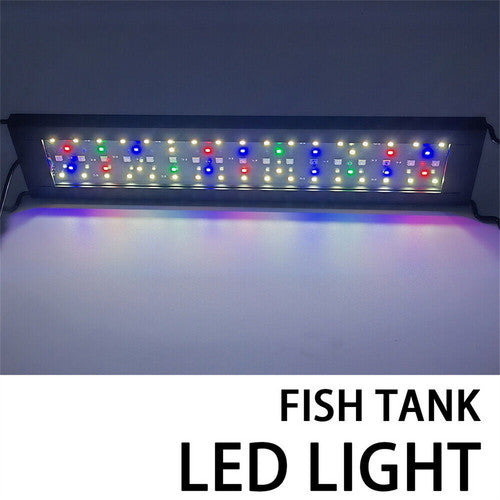7-in-1 Aquarium Sand Washer Upgrade AU Plug / 15W 66LED RGBW Aluminum Shell Stand Light 40CM/28-Button Control